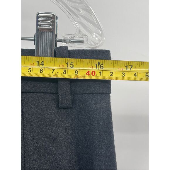 Theory Dress Pants Women Size 8 Gray Flare Leg Wool - Picture 4 of 11